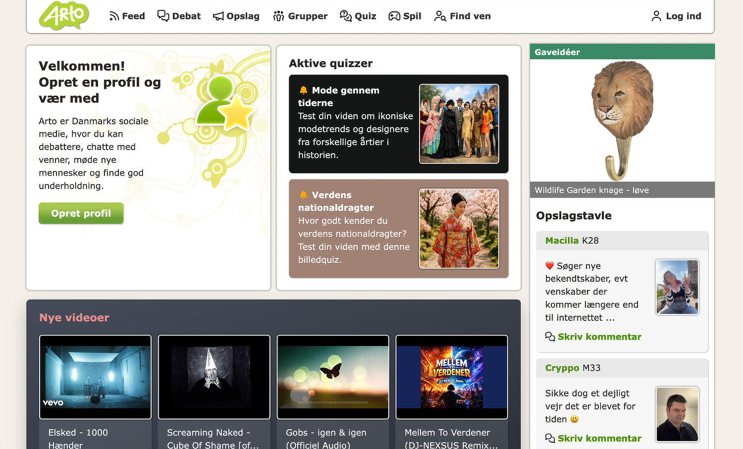 Screenshot of Arto